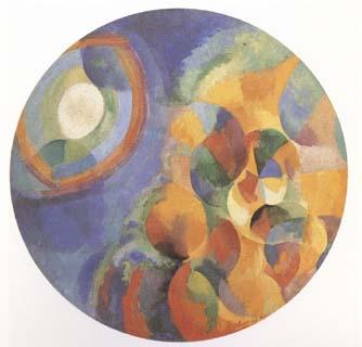Delaunay, Robert Simulaneous Contrasts Sun and Moon (mk09) Sweden oil painting art